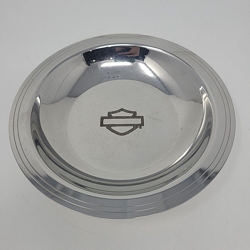 Harley Davidson Lunt Trinket Dish 18/10 Stainless Steel 6.5"